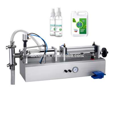 Semi-Automatic Desktop Liquid Filling Small Honey Filling Machine For 75% Medical Alcohol /Disinfectant