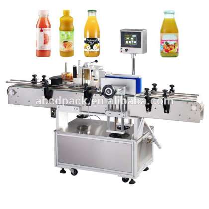 Self Adhesive Sticker Plastic /Glass/ PET Bottle Automatic Labeling Machine For Round Bottle